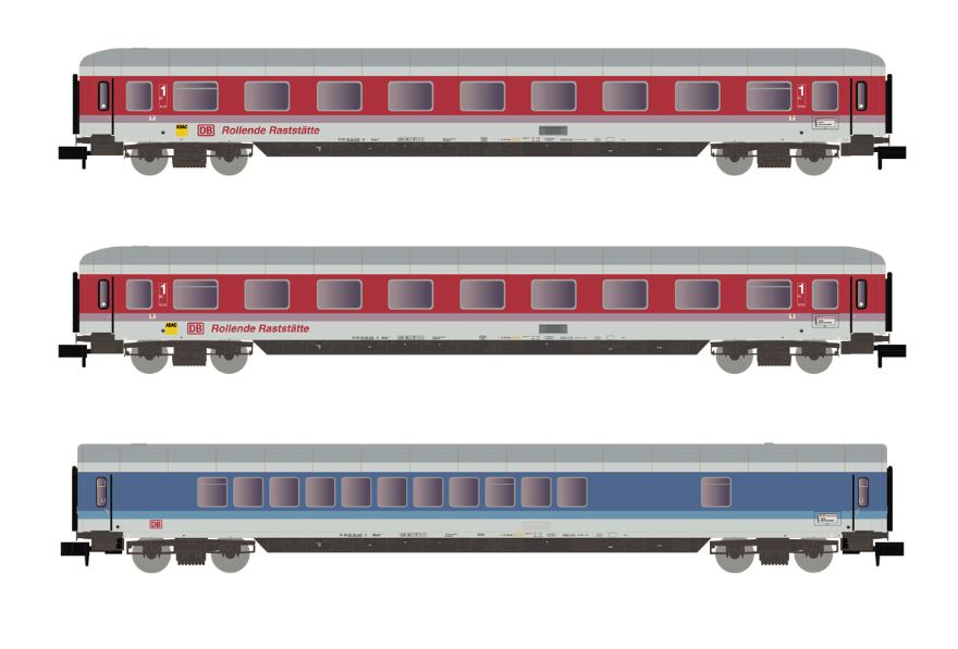 Arnold HN4365 DB AG 3-tlg Set Reisezugwagen 1:160 Spur N Neu OVP