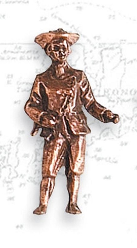 Artesania Latina 8744 Figur, Kapitän, 27 mm, 2 Stück, Metall