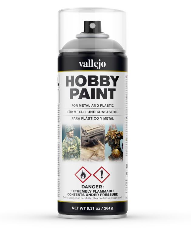 Vallejo 28011 Graue Grundierung, Spühdose, 400 ml