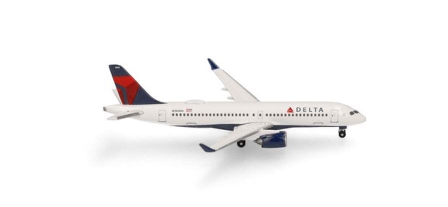 Herpa 537568 Delta Air Lines Airbus A220-300 N302DU 1:500 Neu