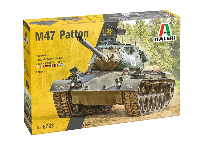 Italeri 6763 M47 PATTON 1:35 Modellbausatz Neu OVP