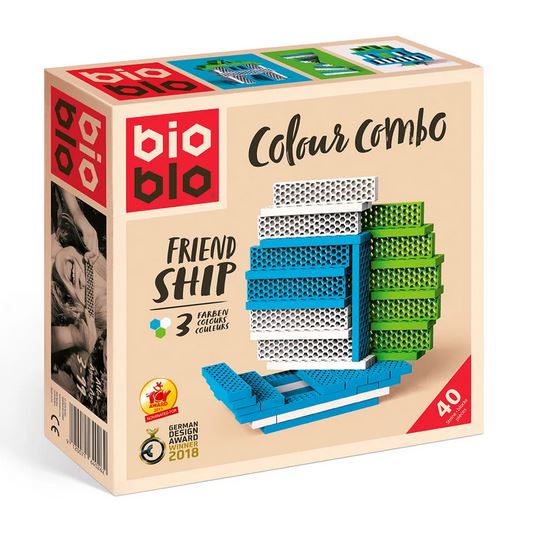 Bioblo 64026 COLOUR COMBO "Friend Ship" mit 40 Bausteinen Neu