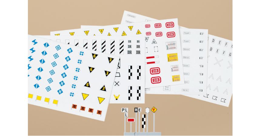 Auhagen 44647 Eisenbahn-Signaltafeln und -Schilder