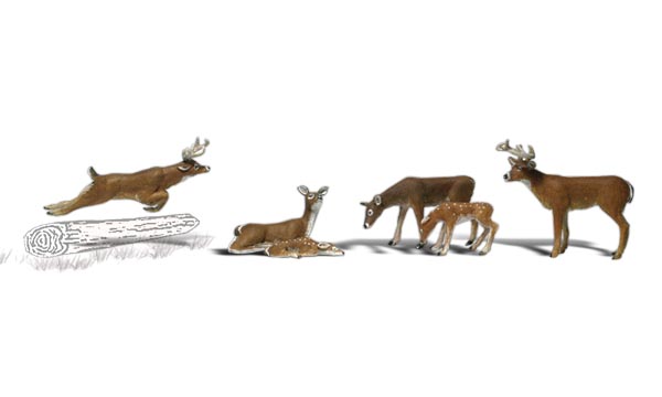 Woodland Scenics A2738 Hirsche 1:45 Spur 0 Neu OVP Figuren Tiere