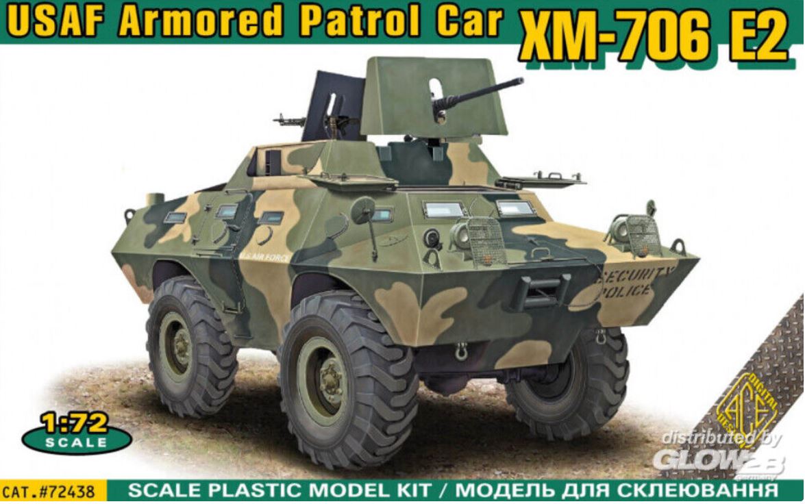 ACE 72438 V-100 (XM-706 E2) USAF Armored Patrol Car 1:72 Neu
