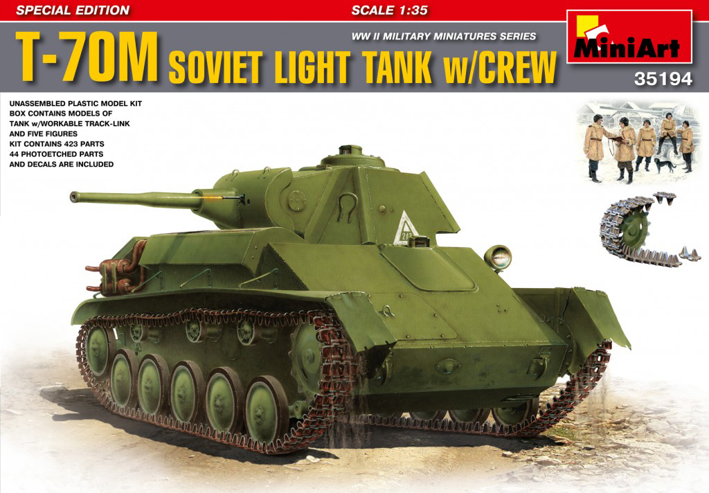 MiniArt 35194 T-70M SOWJETISCHEN LICHTTANK MANNSCHAFT 1:35