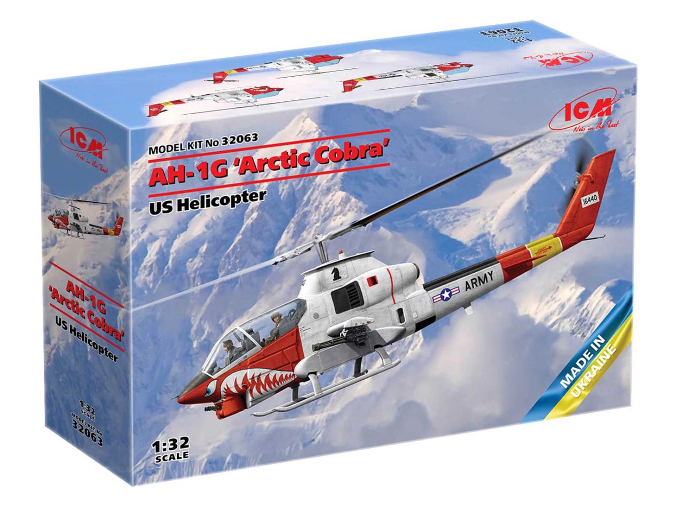 ICM 32063 AH-1G ‘Arctic Cobra’ - US Helicopter - 1:32 - Bausatz