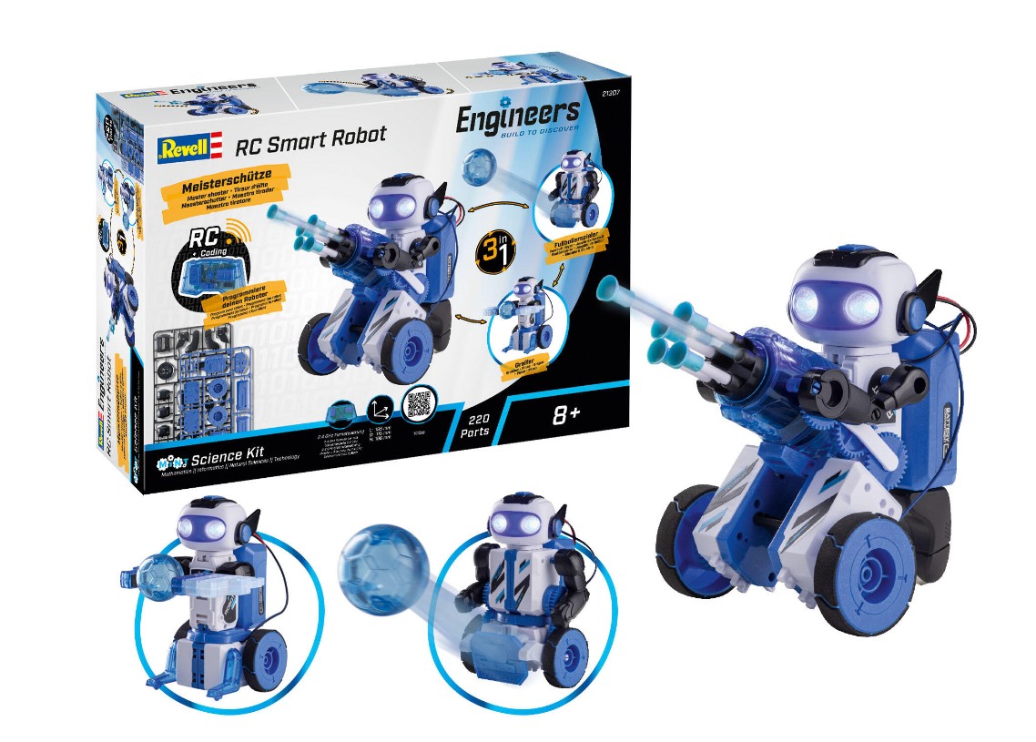 Revell 21307 RC Smart Robot 3 in 1 Engineers Bausatz Neu OVP