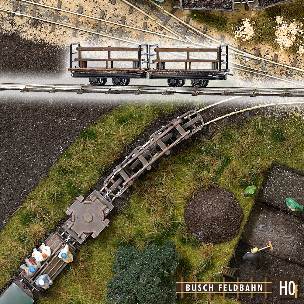 Busch 12202 Zwei Mannschaftswagen 1:87 Spur H0f Neu OVP