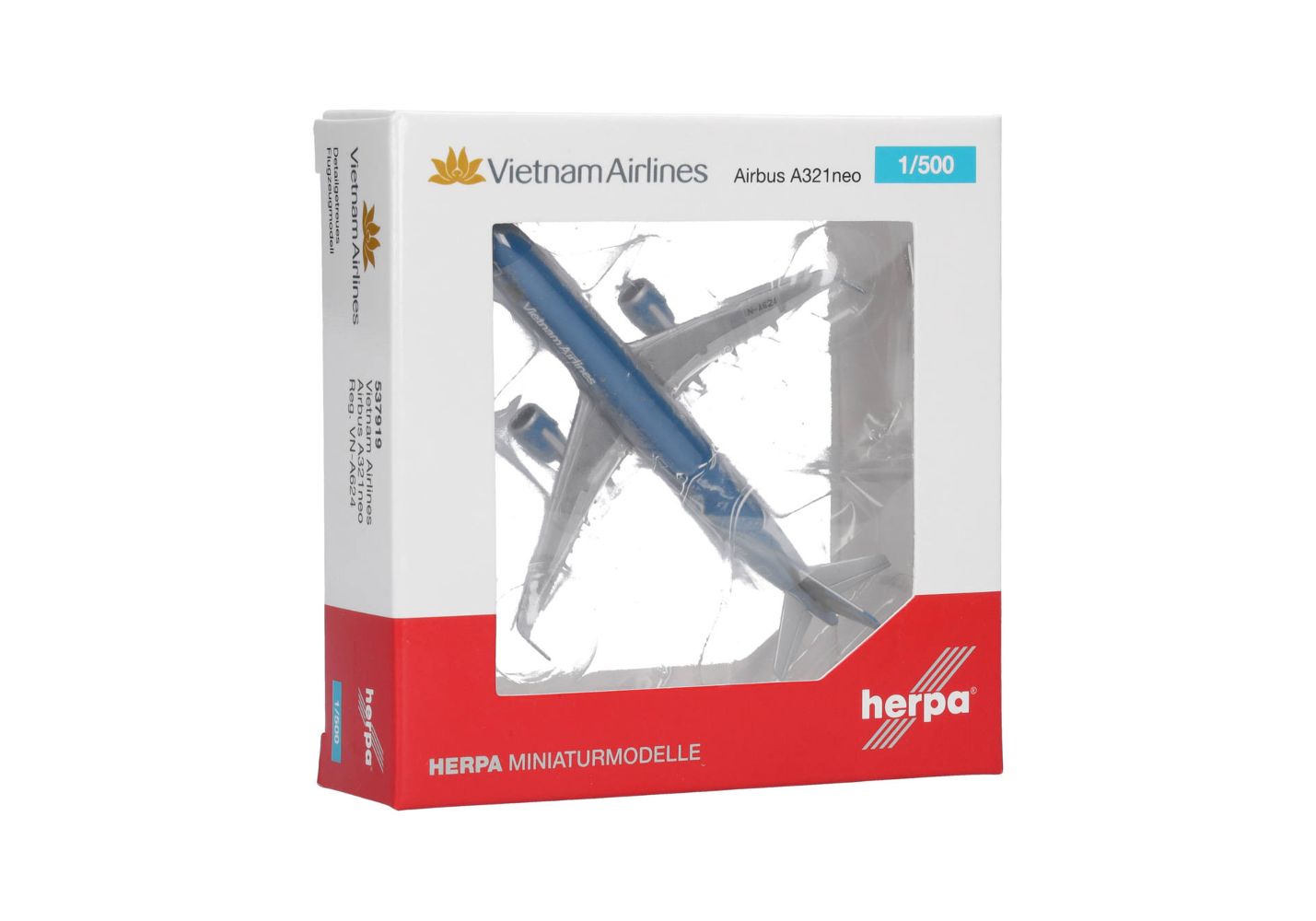 Herpa 537919 Vietnam Airlines Airbus A321neo – VN-A624 1:500 Neu