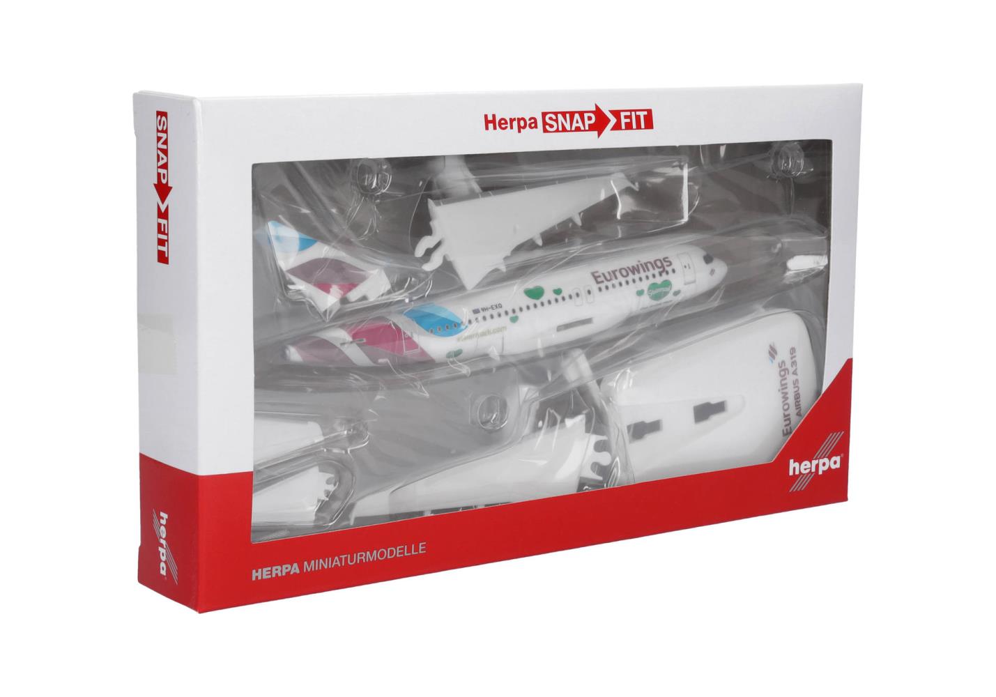 Herpa 614375 Eurowings Airbus A319 Steiermark 9H-EXQ 1:200 Neu