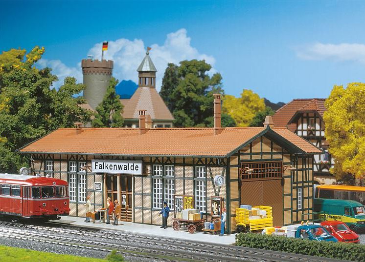Faller 110106 Bahnhof Falkenwalde 1:87 Spur H0 Bausatz Neu OVP