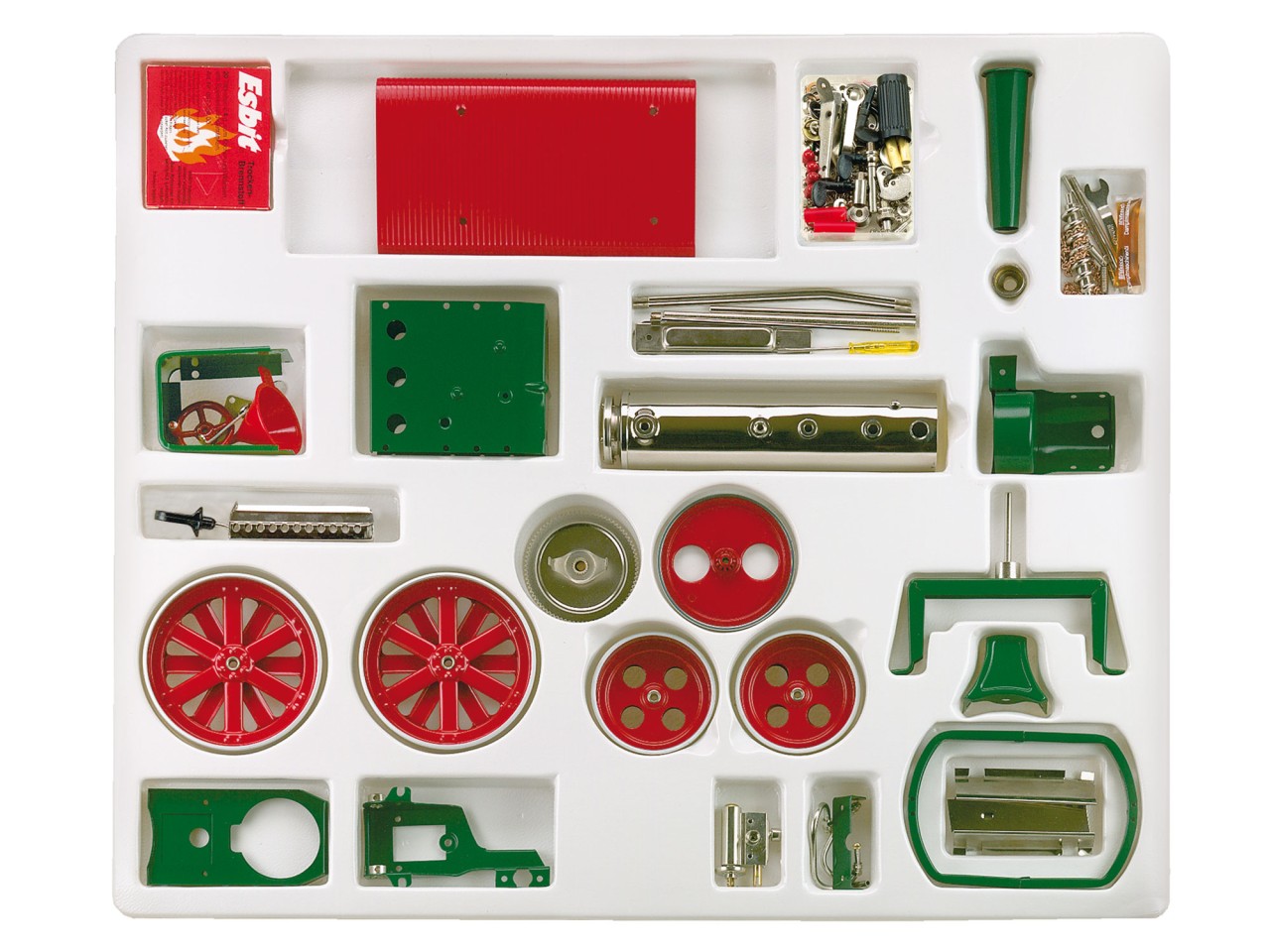 Wilesco 00375 Dampfwalze Old Smoky D375 Bausatz (rot/grün) Neu