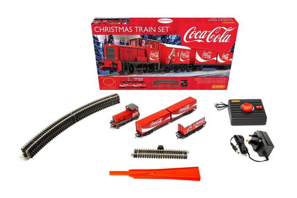 Hornby R1233P Coca Cola Christmas Train Set EU Plug Version 1:76
