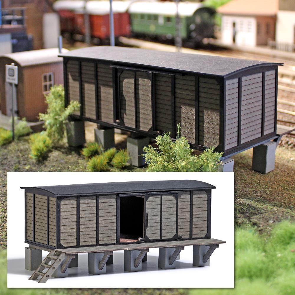 Busch 10049 Behelfsschuppen 1:45 Spur 0 Bausatz Neu OVP