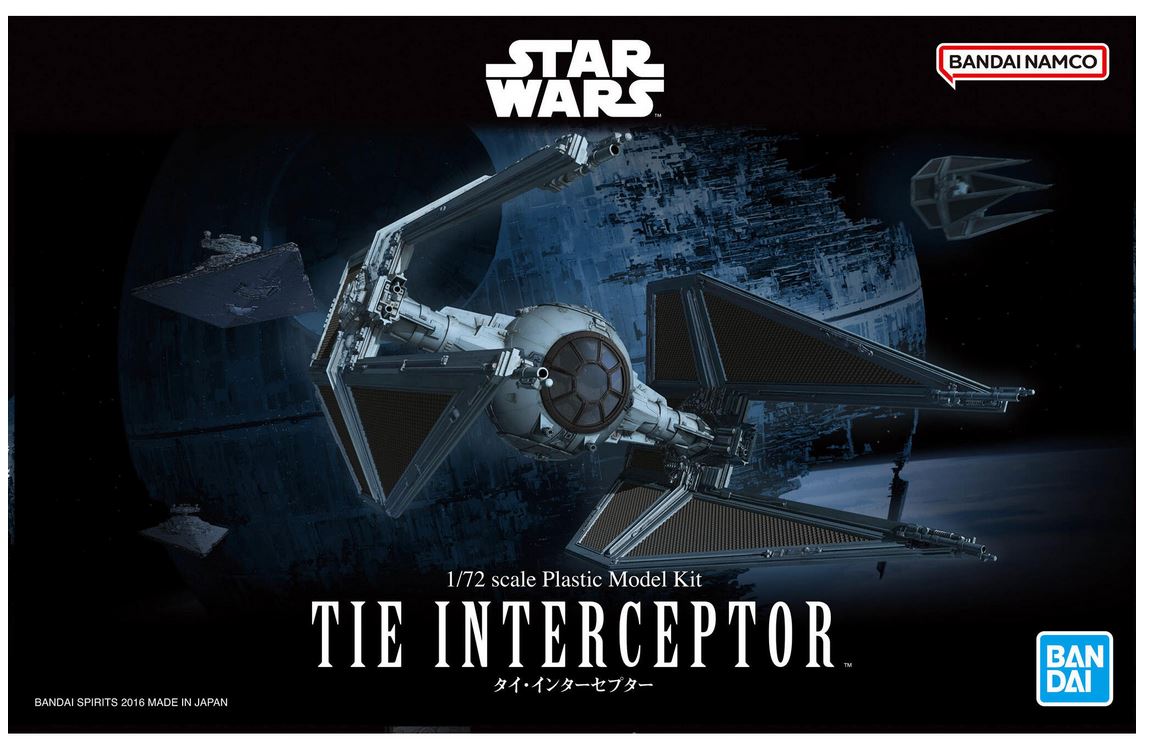 Revell 01212 BANDAI TIE Interceptor Star Wars 1:72 Bausatz Neu