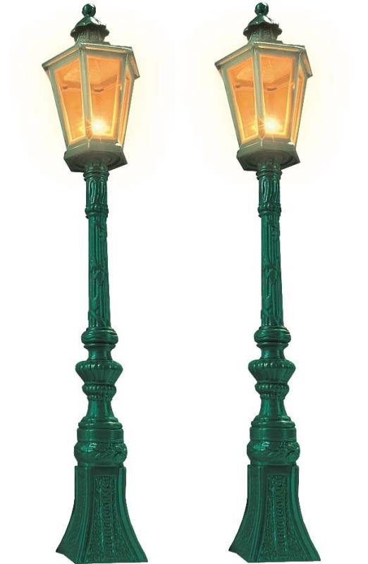 Busch 8621 2 Oldtimer-Straßenlampen - Spur G/0 - Neu - OVP