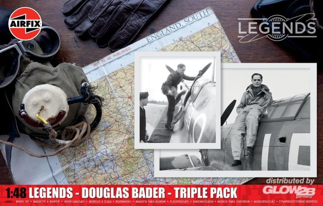 Airfix A40101 Legends - Douglas Bader - Triple Pack in 1:48