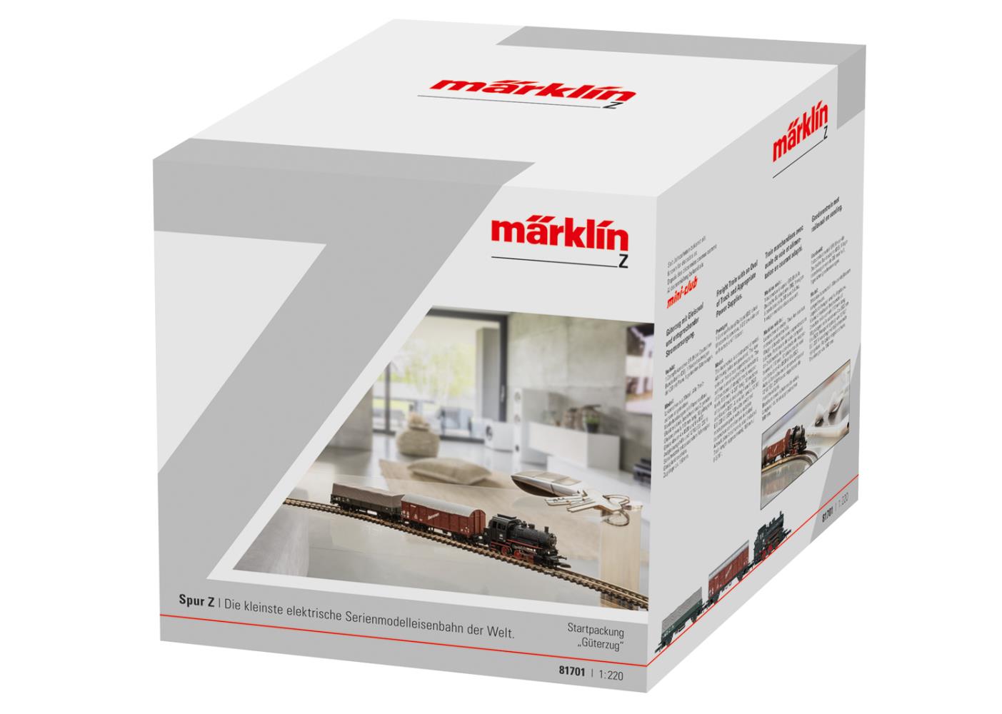 Märklin 81701 Startpackung Güterzug mit Dampflok BR 89 Spur Z Neu