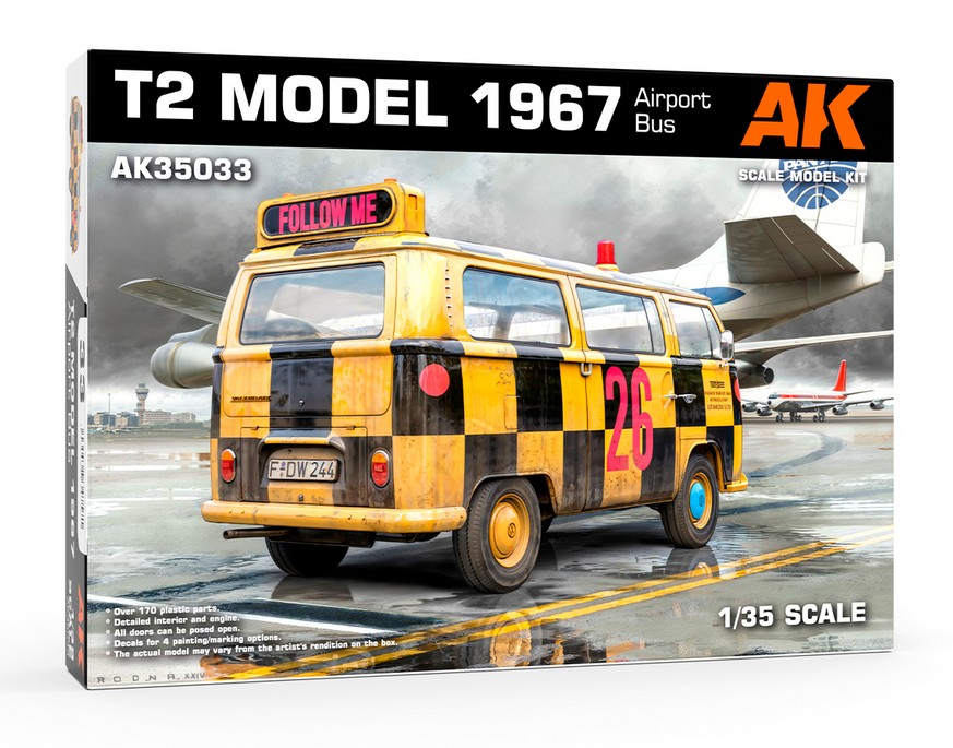 AK Interactive 35033 VW T2 MODEL 1967 AIRPORT BUS 1:35 Bausatz NEU