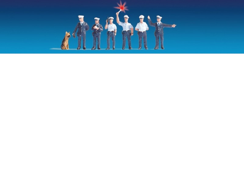 Noch 17751 Polizisten Deutschland (blau) Spur TT NEU OVP Figuren