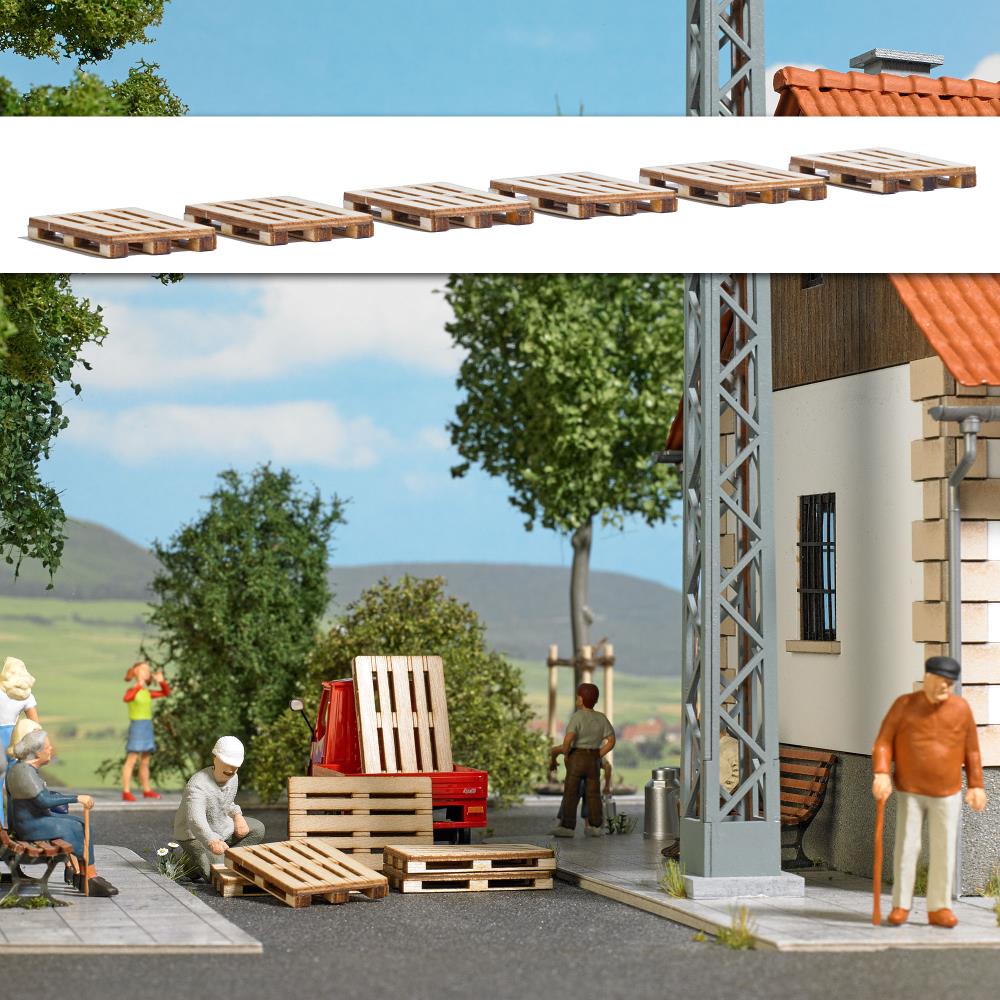 Busch 10263 Paletten 1:45 Spur 0 Bausatz Neu OVP