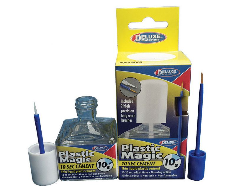 Deluxe Materials 44119 Plastic Magic 10Sek Klebstoff m.Pinsel 40ml AD83