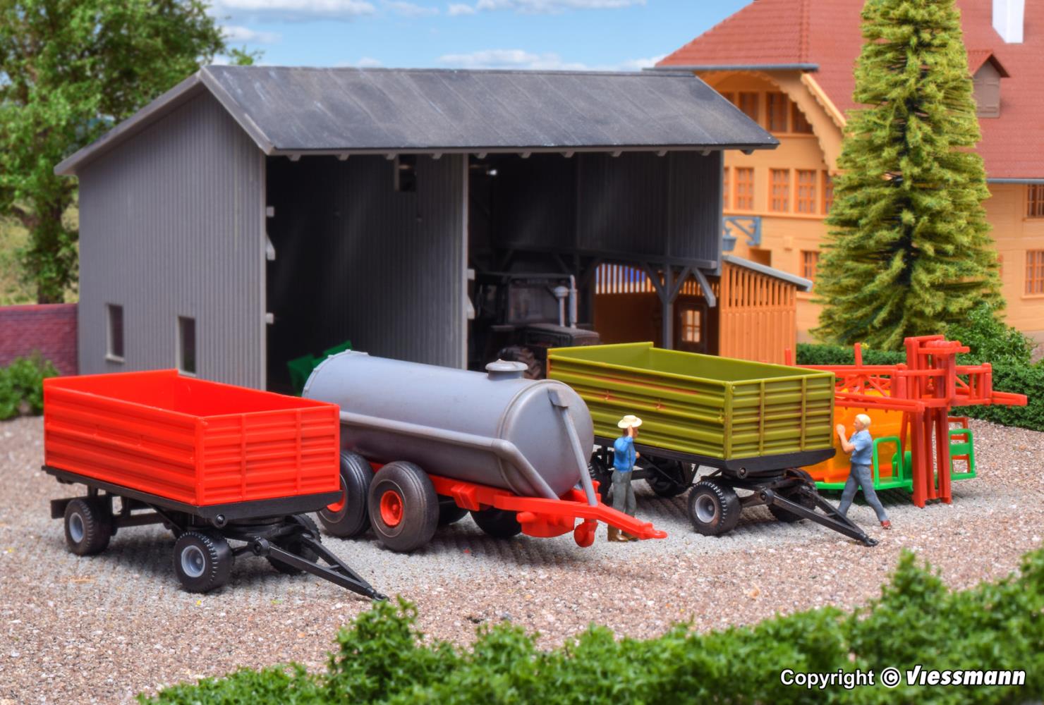 Kibri 12996 Landwirtschaftliches Set 1:87 Spur H0 Bausatz Neu