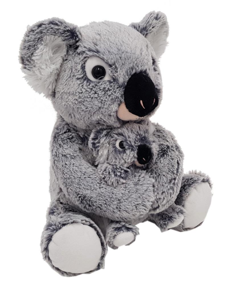 Heunec 247673 Misanimo Koala Bär sitzend mit Kind 27 cm Plüsch/Stoff