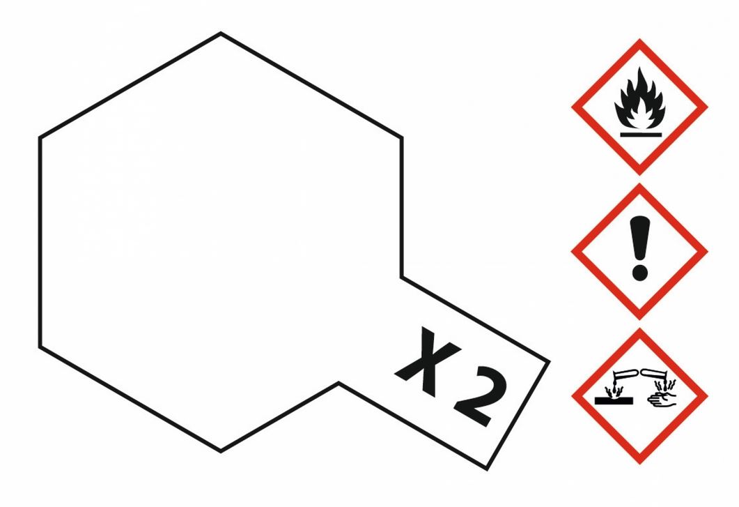 Tamiya 81002 X-2 Weiß glänzend 23 ml