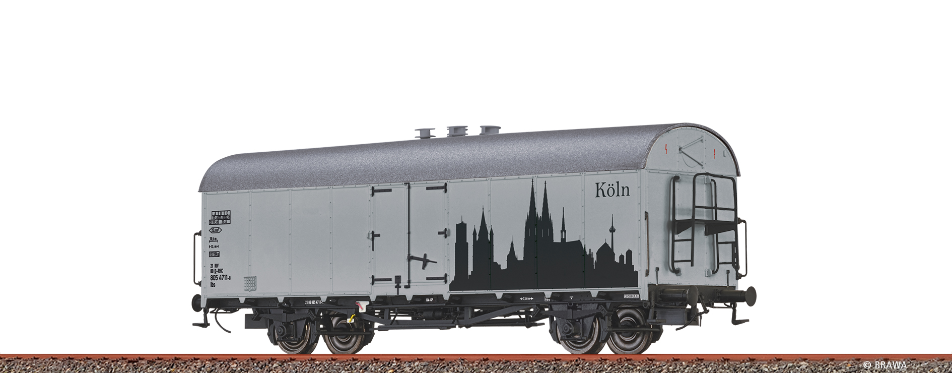 Brawa 47647 Kühlwagen Ibs Skyline Köln RHC 1:87 Spur H0 DC Neu