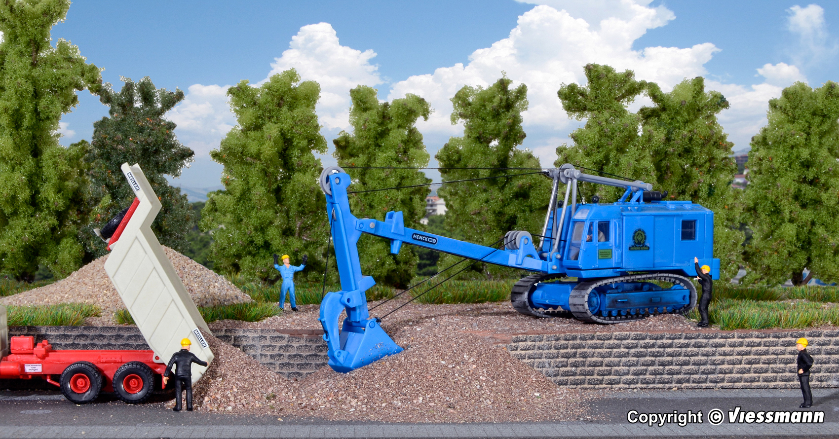 Kibri 11284 MENCK Bagger M154 LC mit Tieflöffel 1:87 Spur H0 NEU