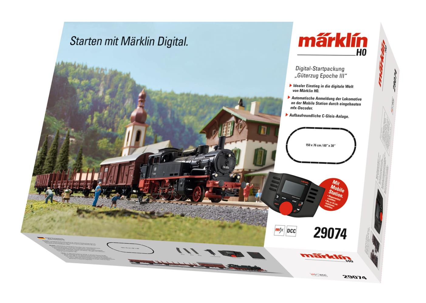 Märklin 29074 Digital-Startpackung Güterzug Epoche III 1:87 Spur H0