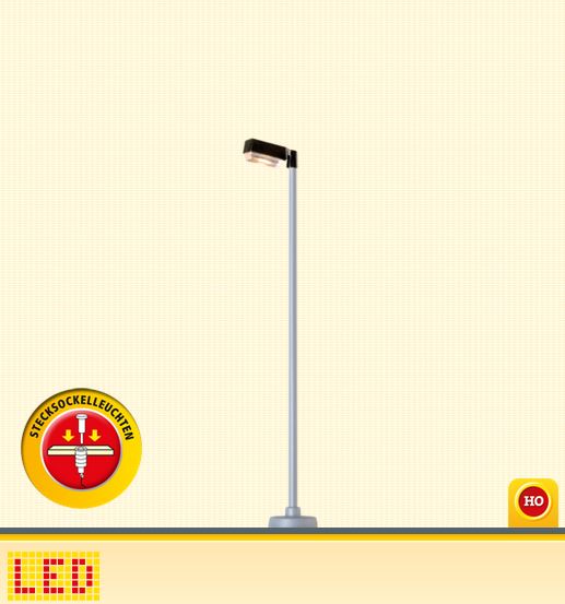 Brawa 84032 Aufsatzleuchte kantig Stecksockel mit LED 1:87 Spur H0