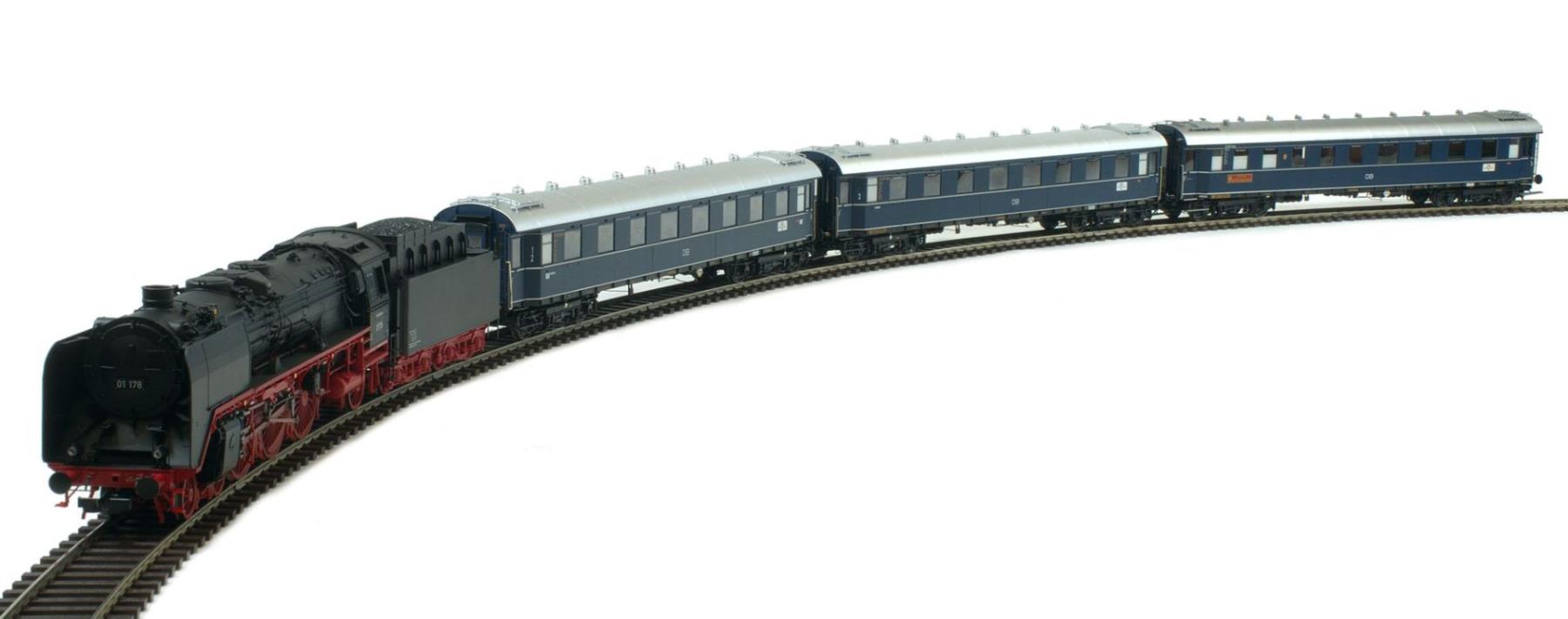 Lenz 43210-01 Zug-Set BR01 3 Fernzugwagen DB Ep.3 1:45 Spur 0