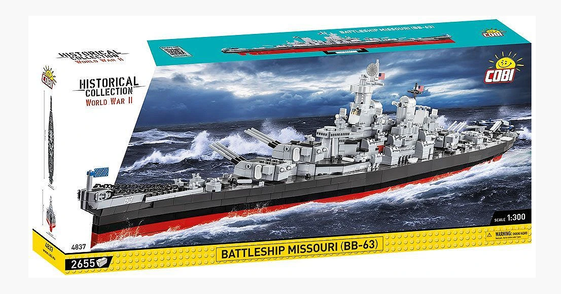 Cobi 4837 Battleship Missouri (BB-63) 1:300 Bausatz Neu OVP