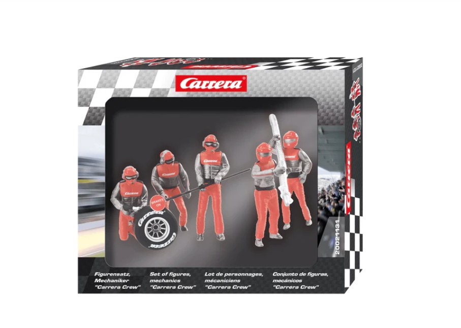 Carrera 20021131 Figurensatz Mechaniker Crew rot 124/132 Evolution