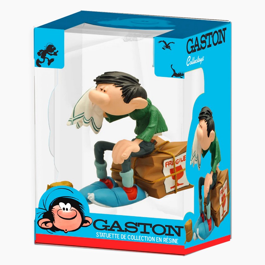 Plastoy 00316 Gaston zerbrechliche Kiste 12 cm NEU OVP Sammlerfigur