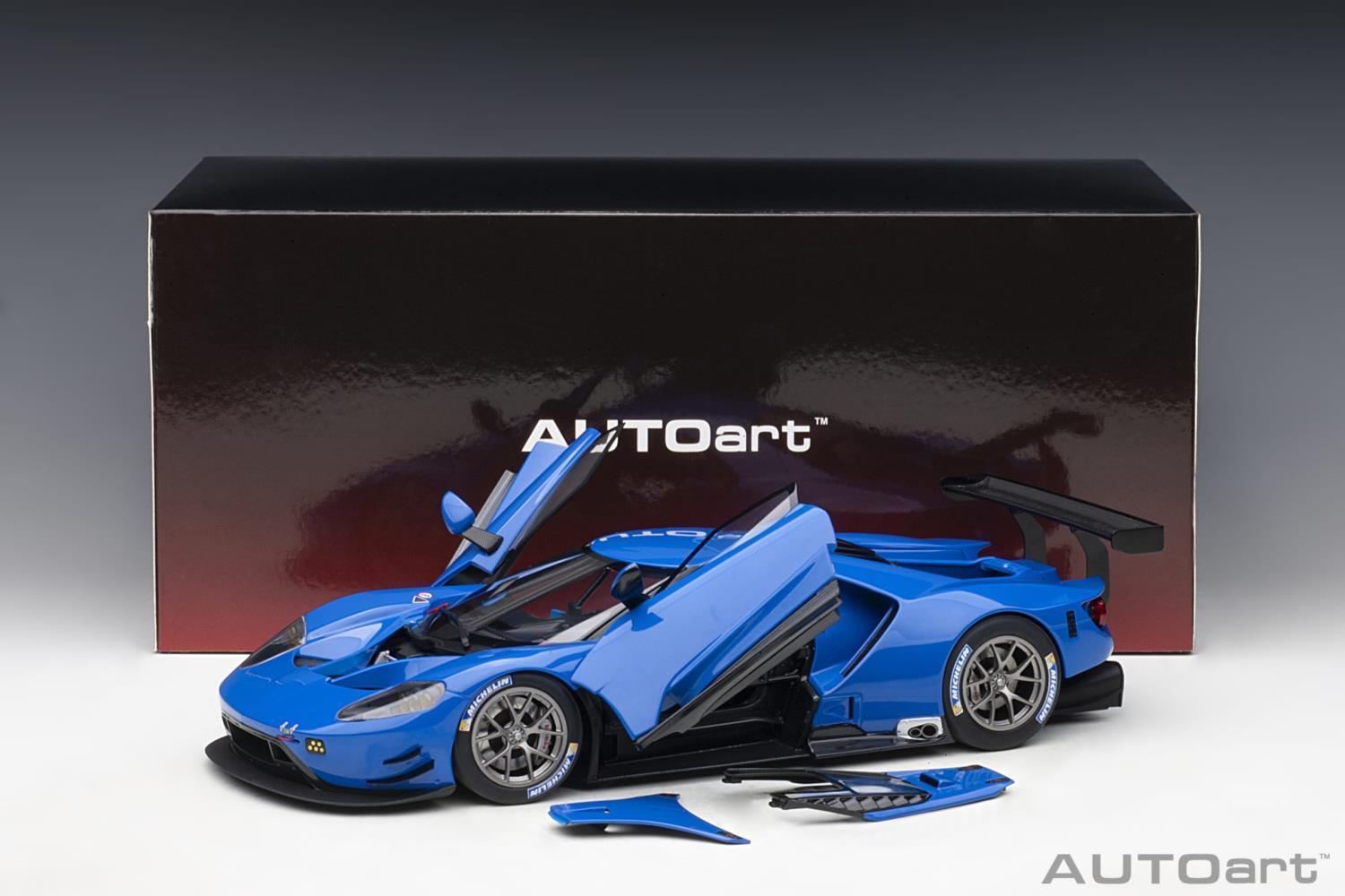 AUTOart 81812 Ford GT LM Plain Body Version 2018 (blue) 1:18 Neu