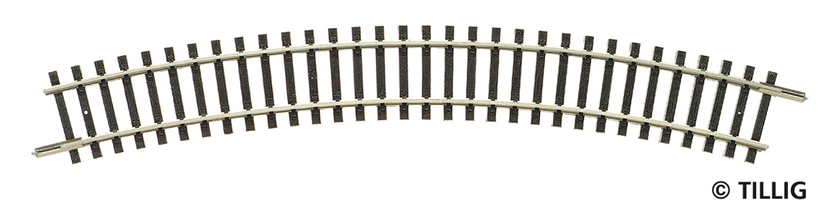 Tillig 83106 Gleisstück R21 gebogenes Gleis R353 mm/30° Spur TT