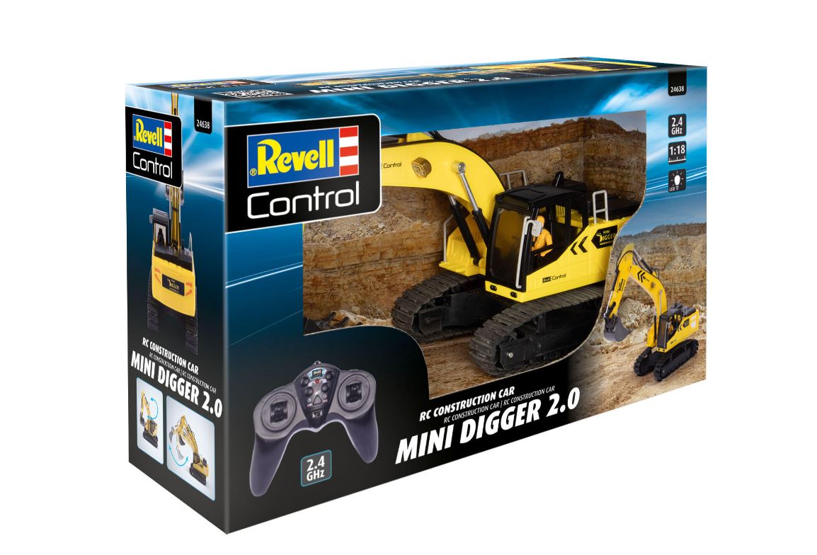 Revell 24638 RC Construction Car Mini Digger 2.0 1:18 Neu OVP
