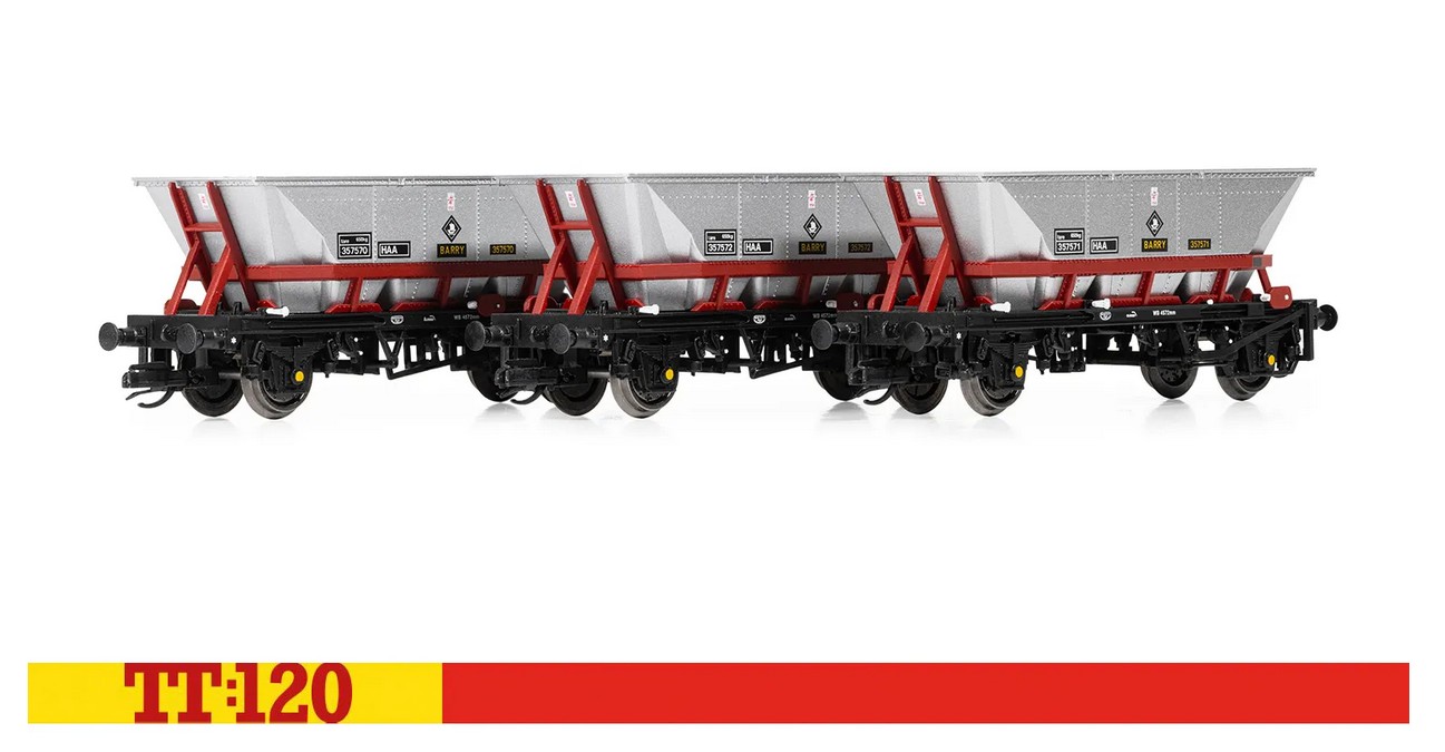 Hornby TT6037 Railfreight HAA - Hopper Wagon - Triple Pack Spur TT