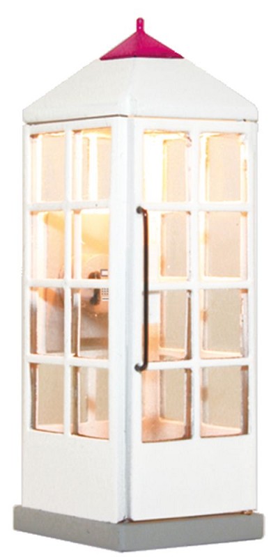 Viessmann 1372 H0 Telefonzelle Telekom geschlossenmit LED-Beleuchtung