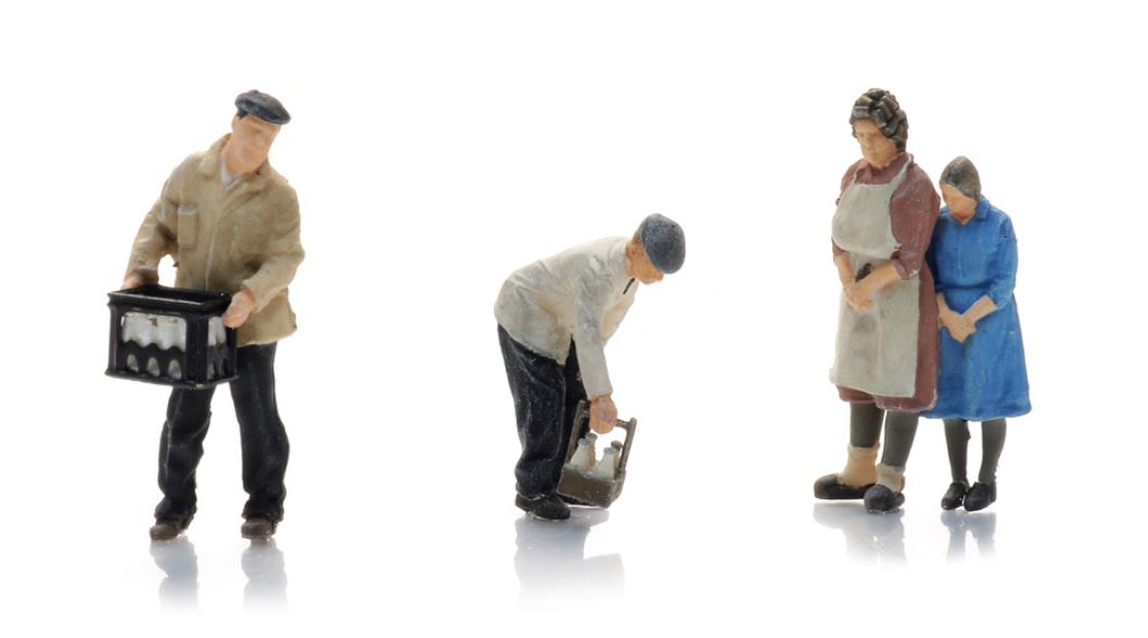 Artitec 5870050 Milchmänner mit Kundinnen 1970-90 1:87 Spur H0 Neu