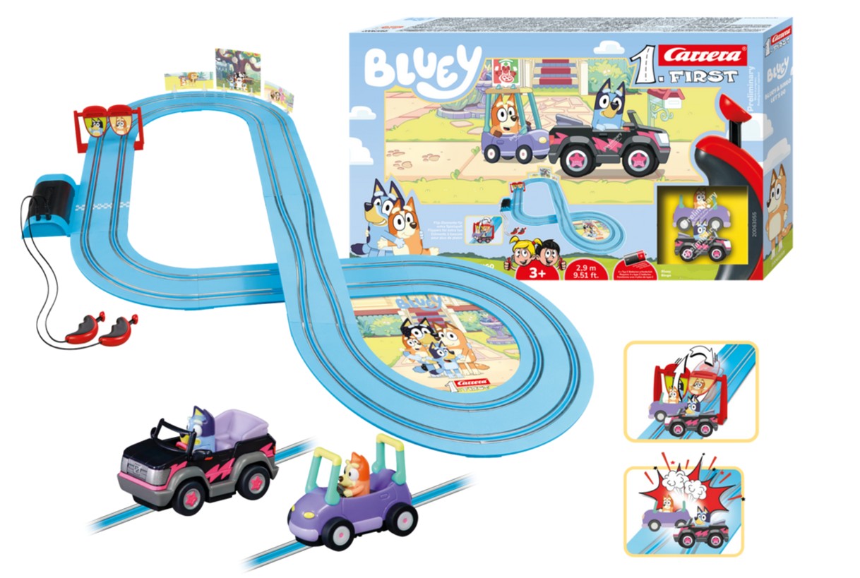 Carrera 20063055 Bluey & Bingo - Lets Go Carrera FIRST Neu OVP