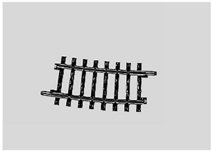 Märklin 2234 Gebogenes Gleis - 7° 30' - Spur H0 - Neu