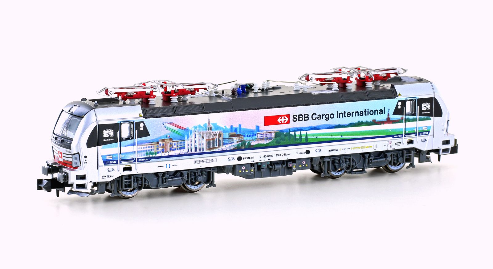 Hobbytrain H30177S E-Lok BR 193 139 Vectron SBB Cargo/Monte Rosa Spur N