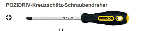 Proxxon 22074 FLEX-DOT-Prozidriv2-Kreuzschlitz-Schraubendreher