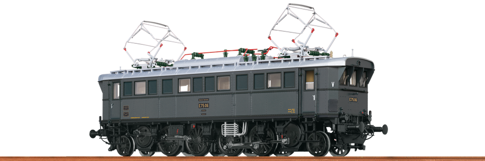 Brawa 43203 Ellok BR E75 der DRG - Spur H0 - AC Dig. EXTRA - Neu