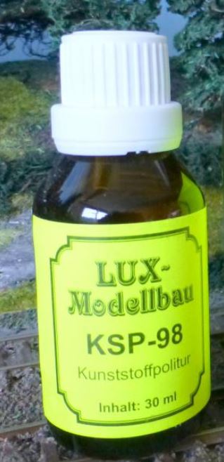 Lux-Modellbau 9006 KSP-98 Kunststoffpolitur 30 ml Glasflasche Neu